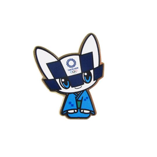 Tokyo Olympics 2020 Olympic Tennis Pin Badge Mascot MIRAITOWA JAPAN 