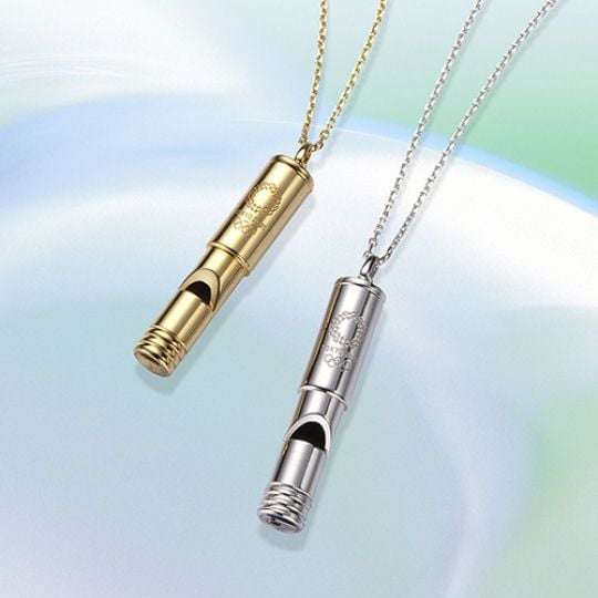 Tokyo 2020 Olympics Gold and Silver Whistle Limited Edition Pendant Set - 2021 Summer Olympic Games whistles - Japan Trend Shop