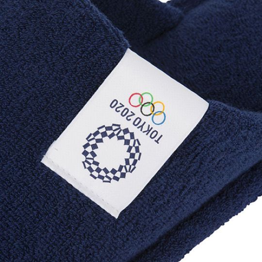 Tokyo 2020 Olympics Imabari Open-Toe Navy Slippers - 2021 Summer Olympic Games indoor footwear - Japan Trend Shop
