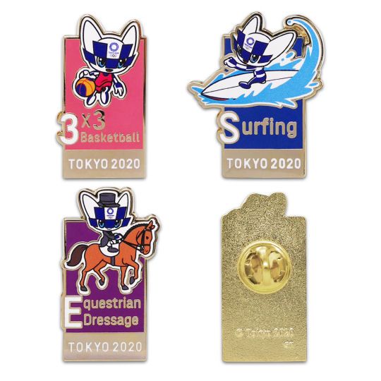 Tokyo 2020 Olympics Miraitowa Sports Framed Pins Collection - 2021 Summer Olympic Games mascot events pin badges - Japan Trend Shop