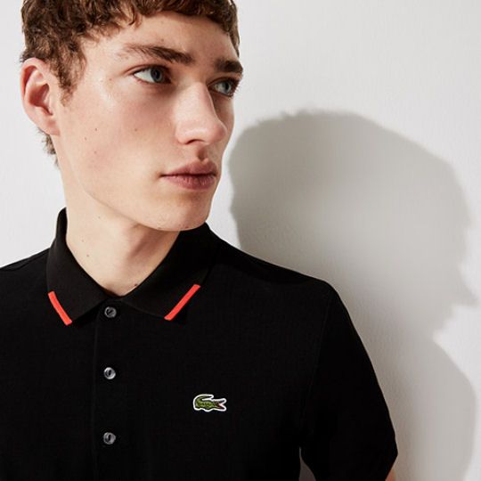 Tokyo 2020 Olympics Heritage Collection Lacoste Black Polo Shirt Japan Trend Shop