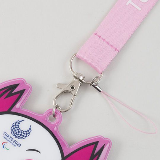 Tokyo 2020 Paralympics Someity Lanyard with Card Holder - 2021 Summer Paralympic Games mascot utility neck strap with case - Japan Trend Shop