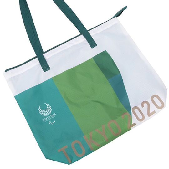 Tokyo 2020 Paralympics Travel Tote Bag Green - 2021 Paralympic Games carry-on bag - Japan Trend Shop