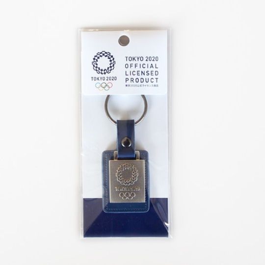 Tokyo 2020 Olympics Leather Square Keychain - 2021 Summer Olympics emblem key holder - Japan Trend Shop