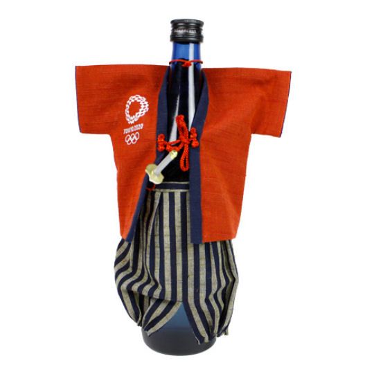 Tokyo 2020 Olympics Aizu Cotton Samurai Bottle Cover - 2021 Summer Olympic Games wrapping - Japan Trend Shop