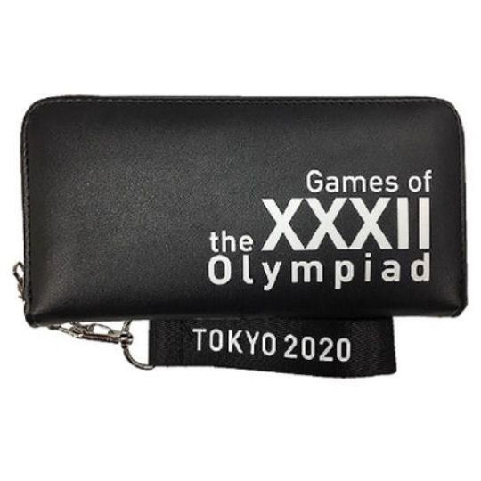 Tokyo 2020 Olympics Long Black Wallet - 2021 Summer Olympic Games big zippered wallet - Japan Trend Shop