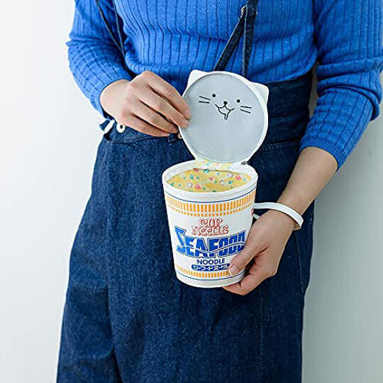Seafood Cup Noodle 50th Anniversary Pouch - Instant ramen cup-style accessory - Japan Trend Shop