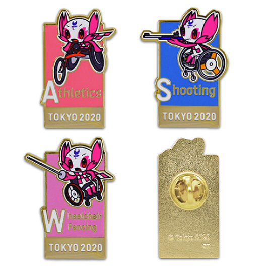 Tokyo 2020 Paralympics Someity Sports Framed Pins Set - 2021 Summer Paralympics mascot pins - Japan Trend Shop