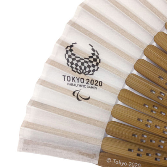 Tokyo 2020 Paralympics Short Silk Folding Fan - 2021 Summer Paralympic Games traditional fan - Japan Trend Shop