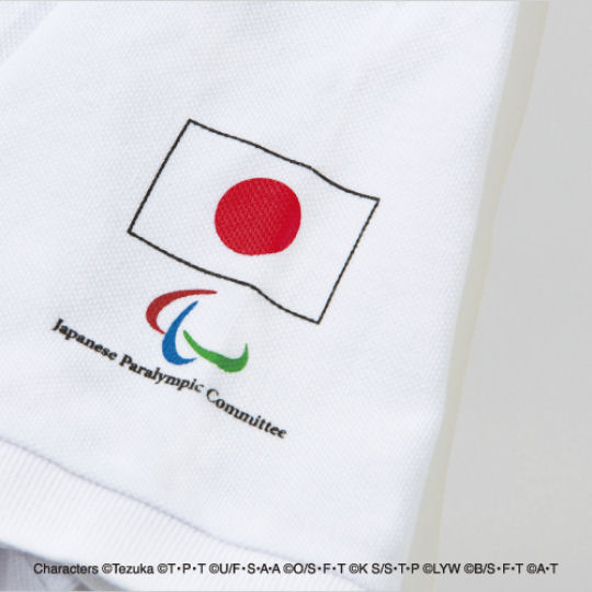Tokyo 2020 Japanese Paralympic Committee Polo Shirt - 2021 Summer Paralympics short-sleeve three-button shirt - Japan Trend Shop