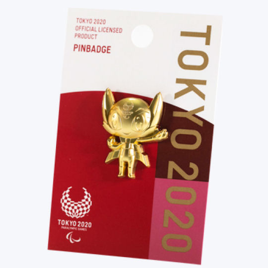 Tokyo 2020 Paralympics Someity Gold Relief Pin - 2021 Summer Paralympic Games mascot pin - Japan Trend Shop