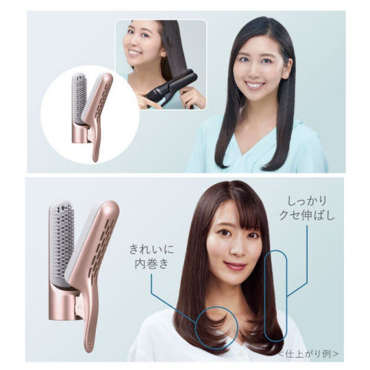 Panasonic Dual Voltage Nanocare Hair Iron - Multi-attachment, travel hair styling device - Japan Trend Shop
