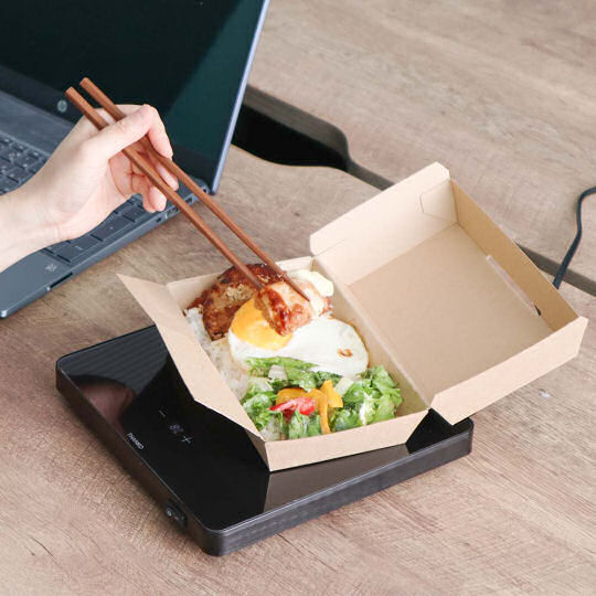 Thanko Mini Food Warming Plate - Tabletop food heating device - Japan Trend Shop