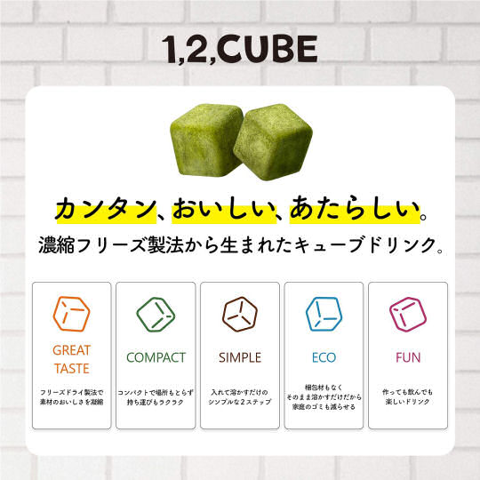 Coca-Cola Japan 1,2 Cube Instant Green Tea - Freeze-dried instant brew - Japan Trend Shop