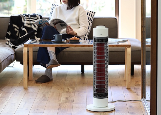 Cado SOL 001 Electric Room Heater - Slim rotating head space warmer - Japan Trend Shop