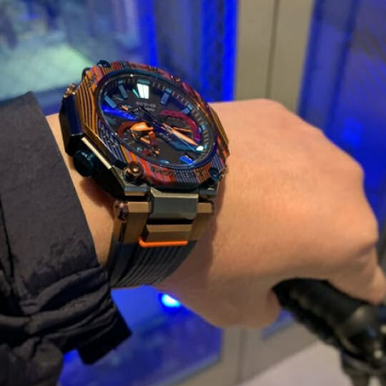Casio G-Shock MTG-B2000XMG-1AJR Watch - Peruvian Rainbow Mountain-inspired wristwatch - Japan Trend Shop