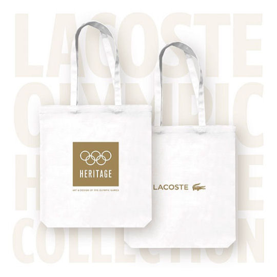 Tokyo 2020 Olympic Heritage Team Lacoste Tote Bag - 2021 Summer Olympic Games canvas bag - Japan Trend Shop