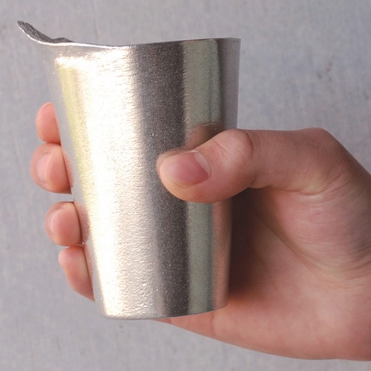 Mount Fuji Tin Metal Cup - Tinware drinking tankard for beer, sake - Japan Trend Shop