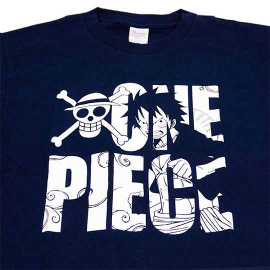 One Piece Monkey D. Luffy Blue T-shirt - Popular manga/anime character design - Japan Trend Shop