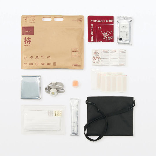 Muji Itsumo Moshimo Emergency Go Kit - Easy-to-carry disaster preparedness set - Japan Trend Shop