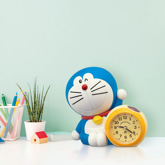Seiko Doraemon Talking Alarm Clock - Popular manga and anime character nightstand clock - Japan Trend Shop