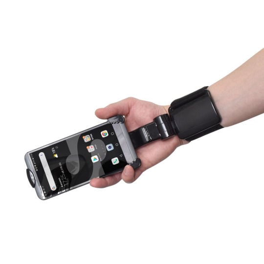 Thanko Hands-Free Multi-Angle Smartphone Holder - Folding phone-carrying wrist accessory - Japan Trend Shop