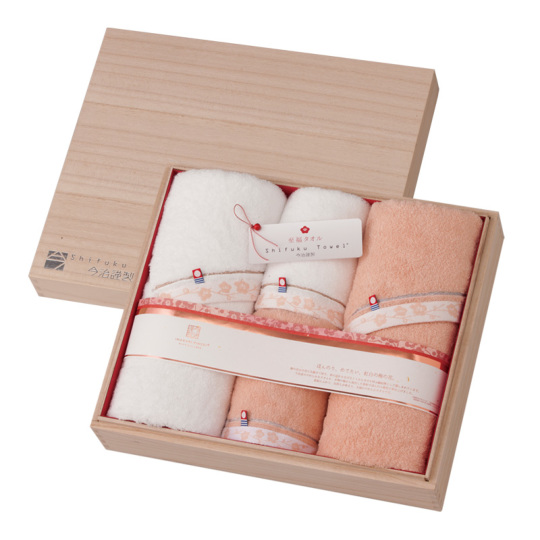 Imabari Kinsei Four Towels of Bliss Box - High-quality cotton Japanese towels set - Japan Trend Shop