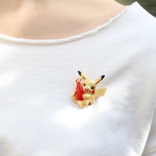 Pokemon Jewelry Ketchup Pikachu Brooch - Game/anime character personal accessory - Japan Trend Shop