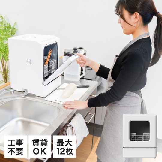 Thanko Rakua Mini Dishwasher