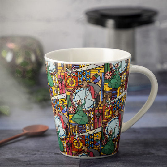 Howl's Moving Castle Stained Glass Art Mug - Studio Ghibli anime movie coffee cup - Japan Trend Shop