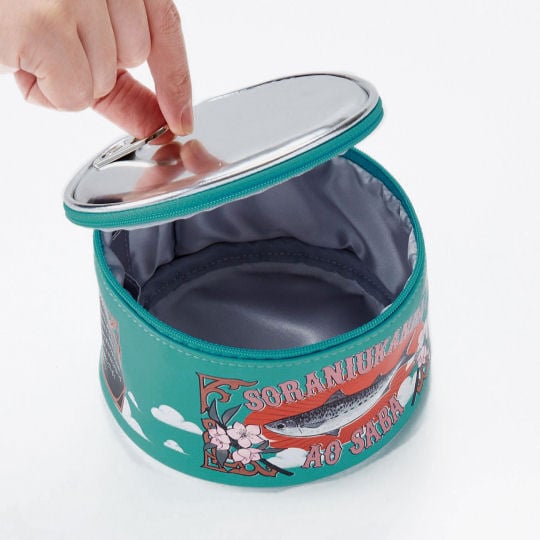 Osamu Dazai and Chuya Nakahara Mackerel Can Utility Pouch - Literary trivia-themed multipurpose container - Japan Trend Shop