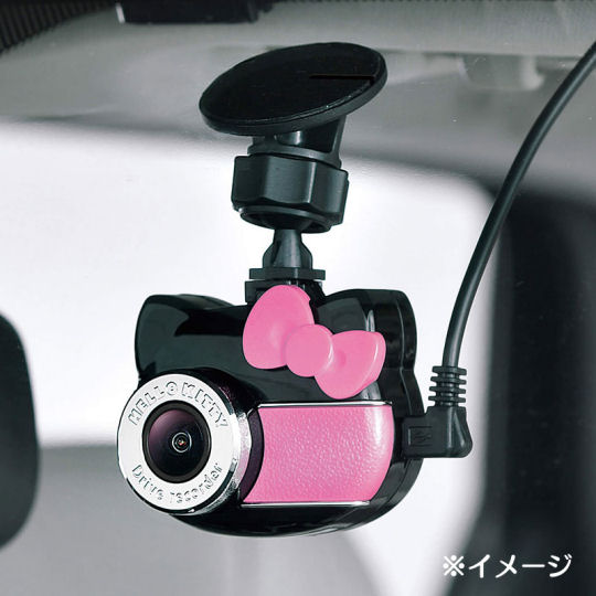 Seiwa Hello Kitty Dashcam - Sanrio cat character dashboard camera for your car - Japan Trend Shop