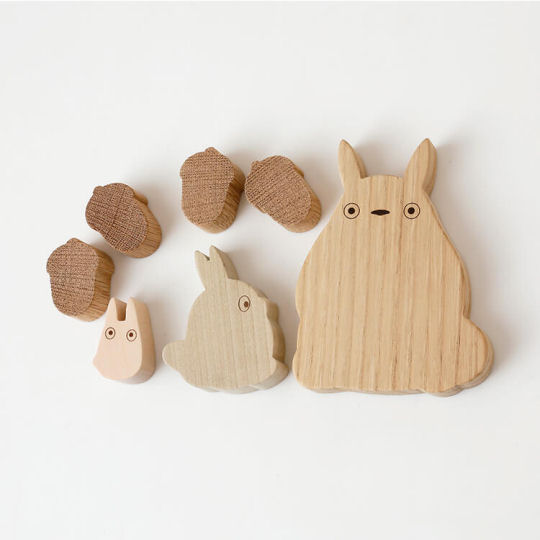 Totoro's Forest Wooden Animal Blocks - Classic Studio Ghibli anime character theme preschooler toy - Japan Trend Shop