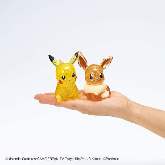 Pikachu and Eevee Crystal Puzzles - Pokemon character DIY figure kits - Japan Trend Shop