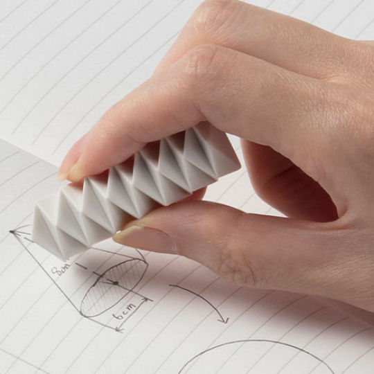 ZigZag Mini Polygon Eraser - Uniquely shaped pencil eraser - Japan Trend Shop