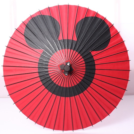 Mickey Mouse Japanese Parasol - Traditional Kyoto wahigasa design - Japan Trend Shop