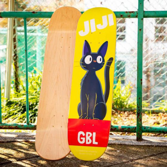 Kiki's Delivery Service Jiji Skateboard Deck - Studio Ghibli anime character skateboard part - Japan Trend Shop