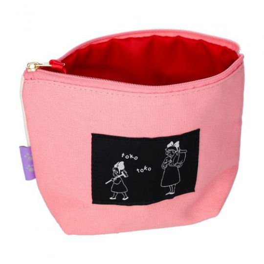 Kiki's Delivery Service Chenille Embroidery Pouch - Studio Ghibli anime character embroidered accessory - Japan Trend Shop