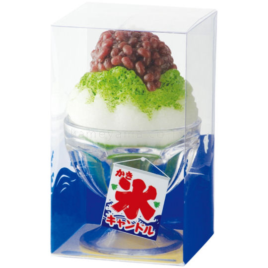 Kameyama Ujikintoki Kakigori Candle - Shaved ice dessert design scented decorative candle - Japan Trend Shop