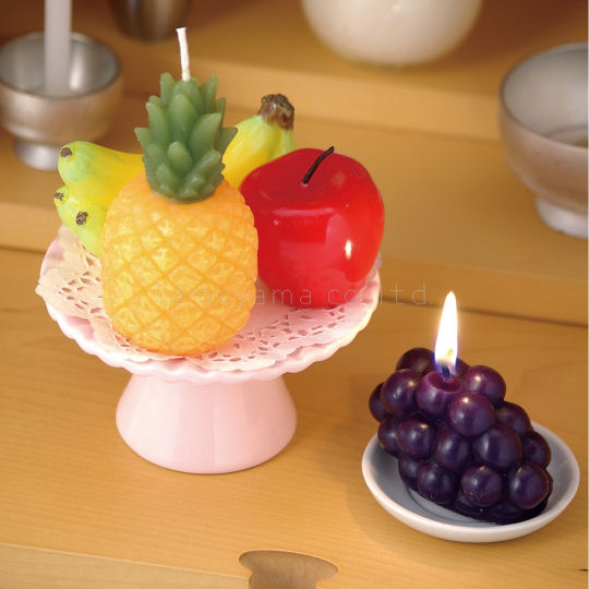 Kameyama Fruit Basket Candle - Food design miniature decorative candle - Japan Trend Shop