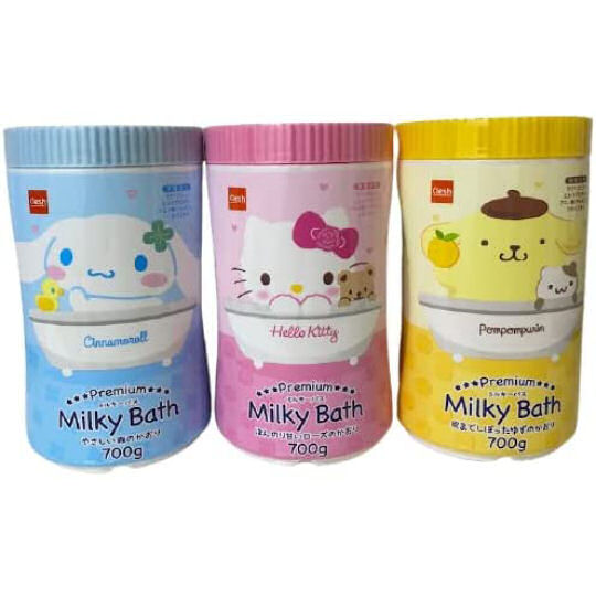Hello Kitty, Cinnamoroll, Pompompurin Bath Salts Set - Sanrio character theme bath powder - Japan Trend Shop