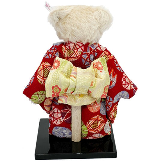 Steiff Red Kimono Teddy Bear - Traditional Japanese clothing plush toy - Japan Trend Shop