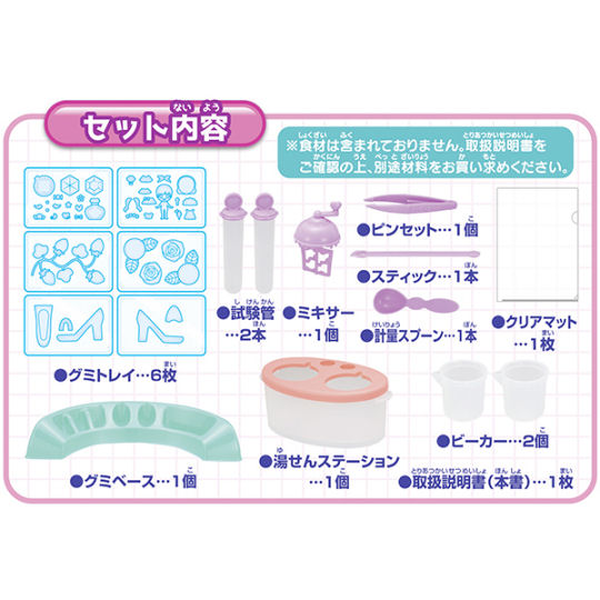 Gumipple Lab Glitter Gummies Kit - Gummy candy girly items cooking set - Japan Trend Shop