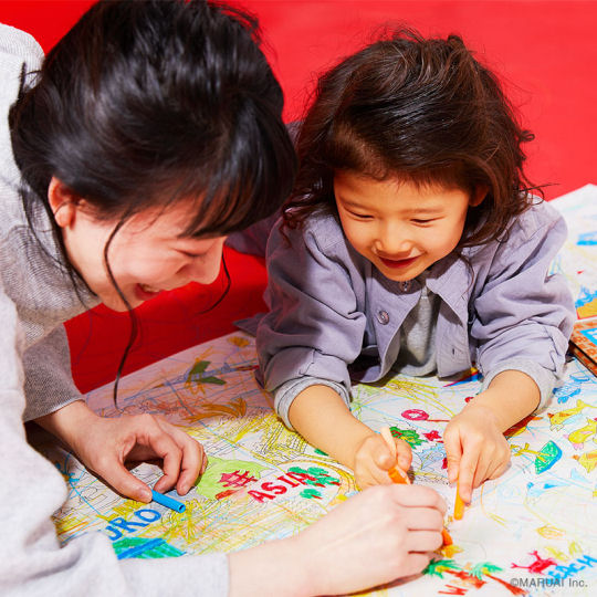 Nurie Maki Giant Coloring Sheet - Super-sized art project for children - Japan Trend Shop