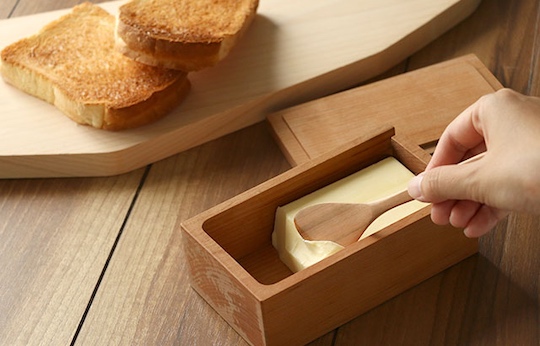 Nakagawa Masashichi Shoten Mountain Cherry Butter Dish - Traditional woodworking butter storage box - Japan Trend Shop