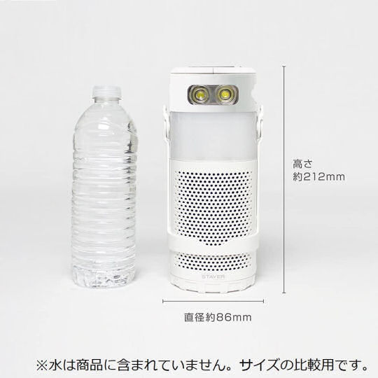 Stayer SH-GD20-MR Batteryless Radio and Lantern - Water and salt radio, light, smartphone charger - Japan Trend Shop