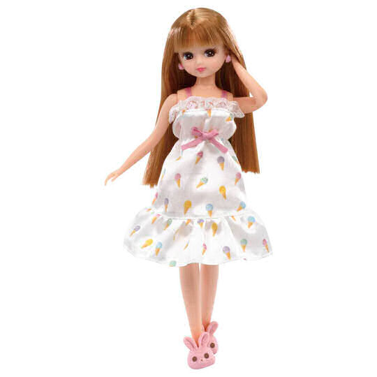 Licca-chan Fluffy Loungewear - Comfortable home clothes for dress-up doll - Japan Trend Shop
