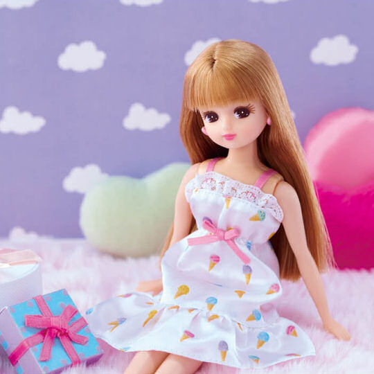 Licca-chan Fluffy Loungewear - Comfortable home clothes for dress-up doll - Japan Trend Shop