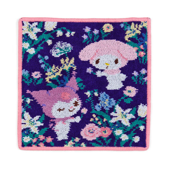 My Melody Kuromi Feiler Handkerchief - Cute Sanrio character chenille mini towel - Japan Trend Shop