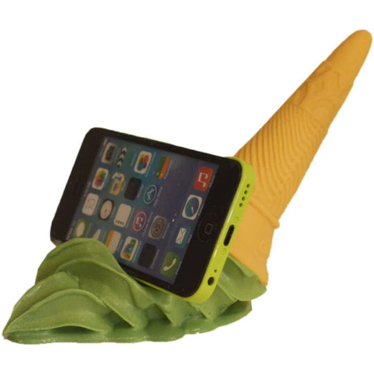 Soft Serve Ice Cream Food Sample Smartphone Stand - Fake food model cellphone accessory - Japan Trend Shop